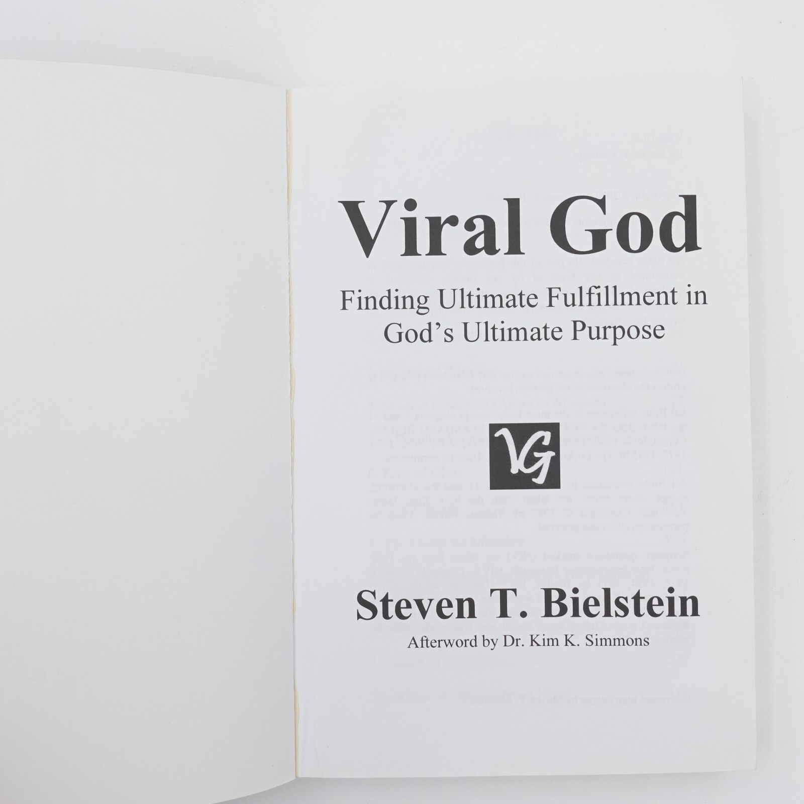 Viral God by Steven T. Bielstein (2014, Trade Paperback) VGC 341 pages