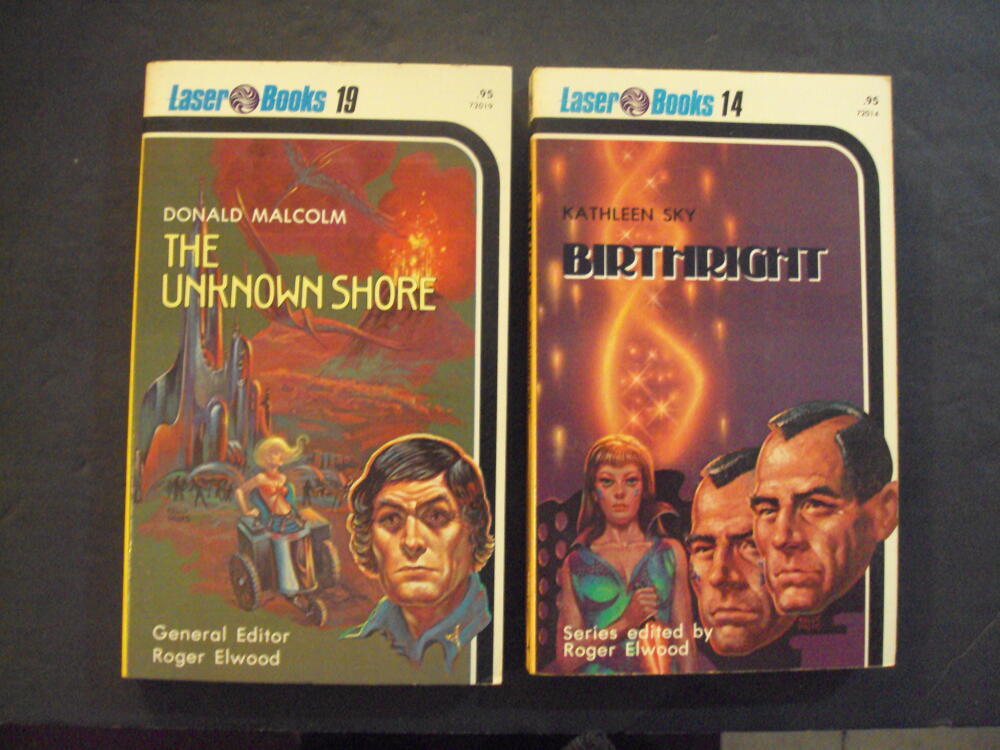 2 Laser Books PBs #19 Unknown Shore Don Malcolm; #14 Birthright Kathlee ID:84654
