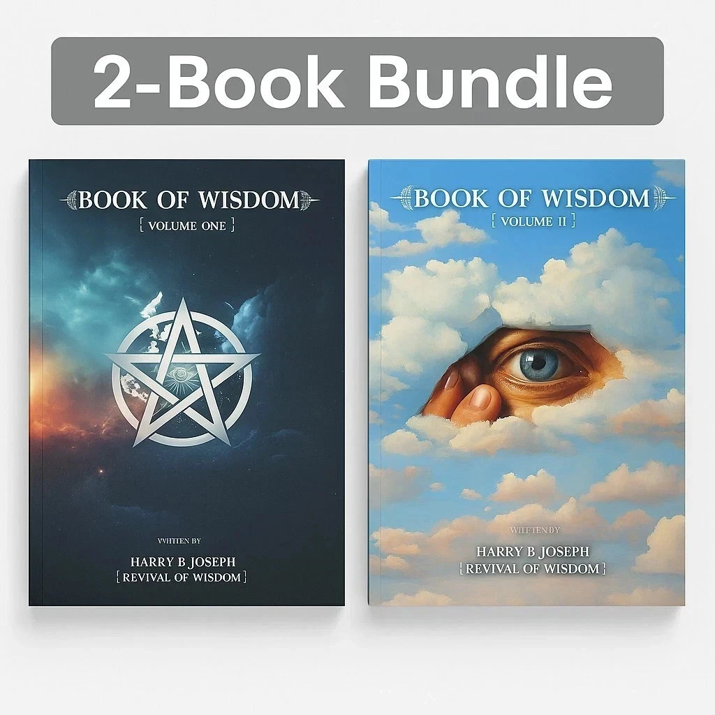 Harry B Joseph Book of Wisdom Volumes 1 & 2 Spiritual Paperback Set USA