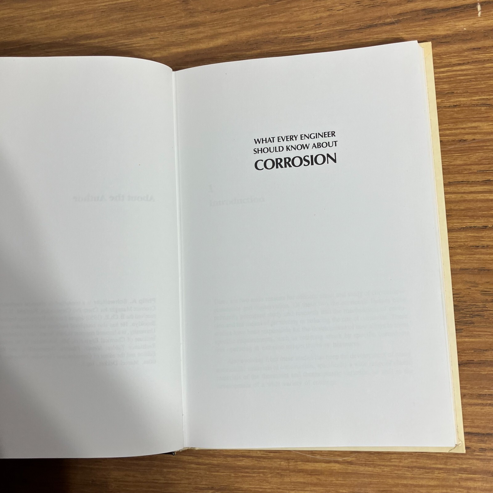 What Every Engineer Should know About: Corrosion by Philip A. Schweitzer 1987