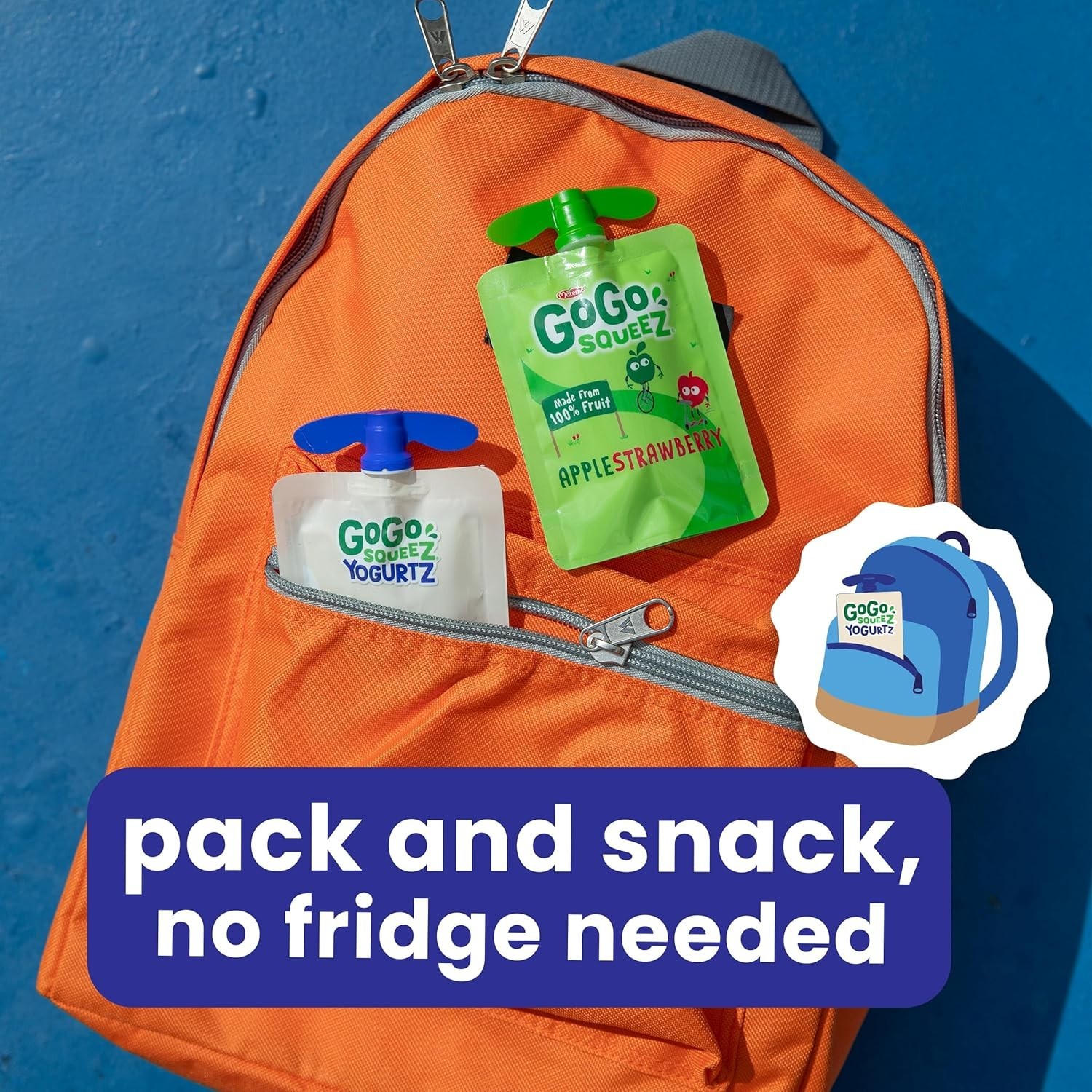 Portable Pack of 20 YogurtZ Snacks – Strawberry & Banana, No Fridge Needed
