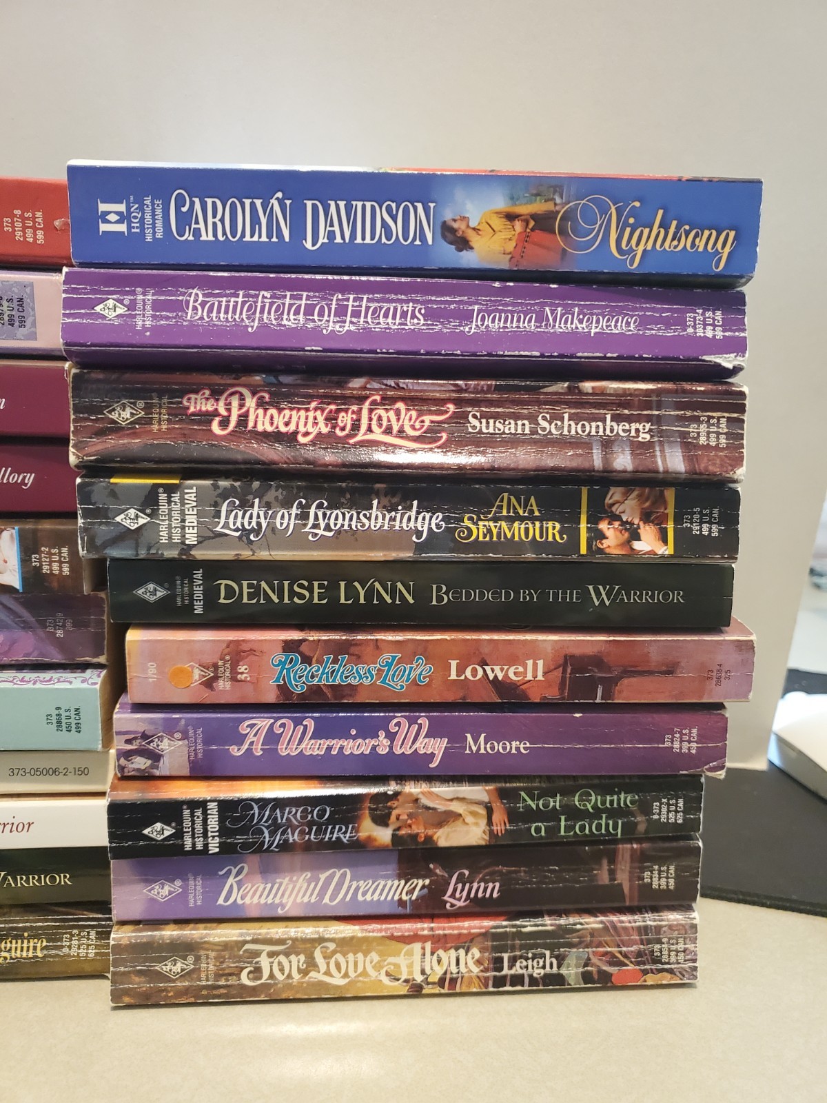Lot: 31 Harlequin Historical Romance Paperbacks – Various authors and genres