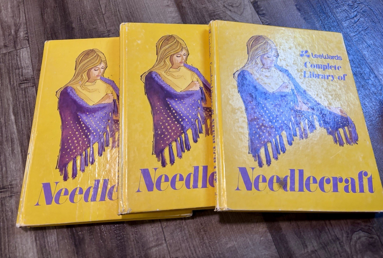 LEE WARDS COMPLETE LIBRARY OF NEEDLECRAFT (3 VOLUMES) – Hardcover