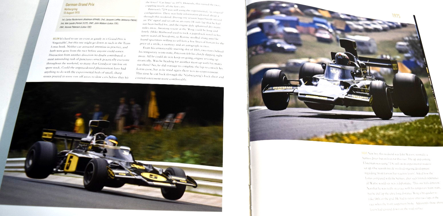 LOTUS 72 Formula 1 Greats 1970-75 by Pete Lyons Hardbound – Fittipaldi *GOOD*