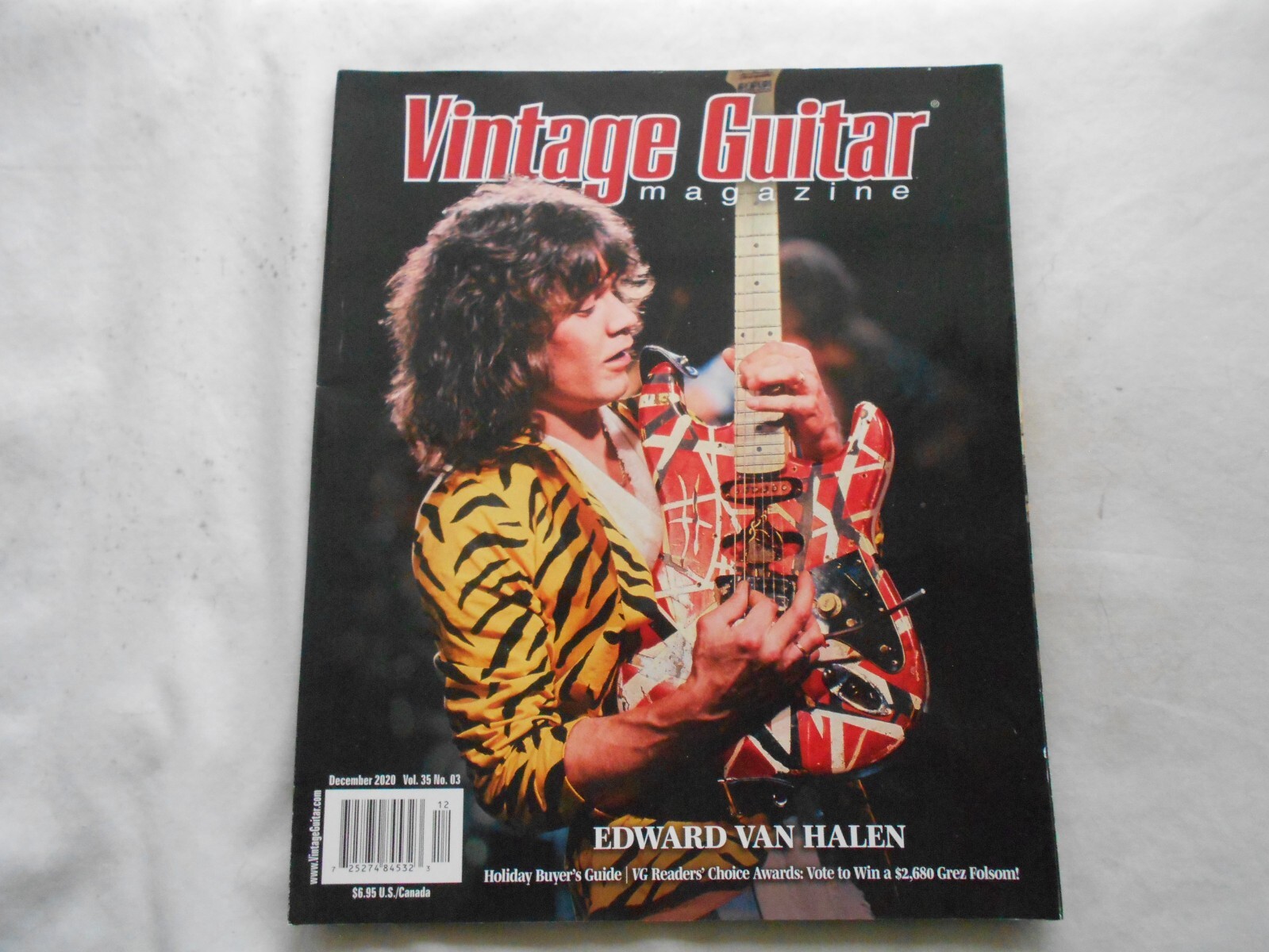 VINTAGE GUITAR MAGAZINE-DECEMBER,2020 EDWARD VAN HALEN