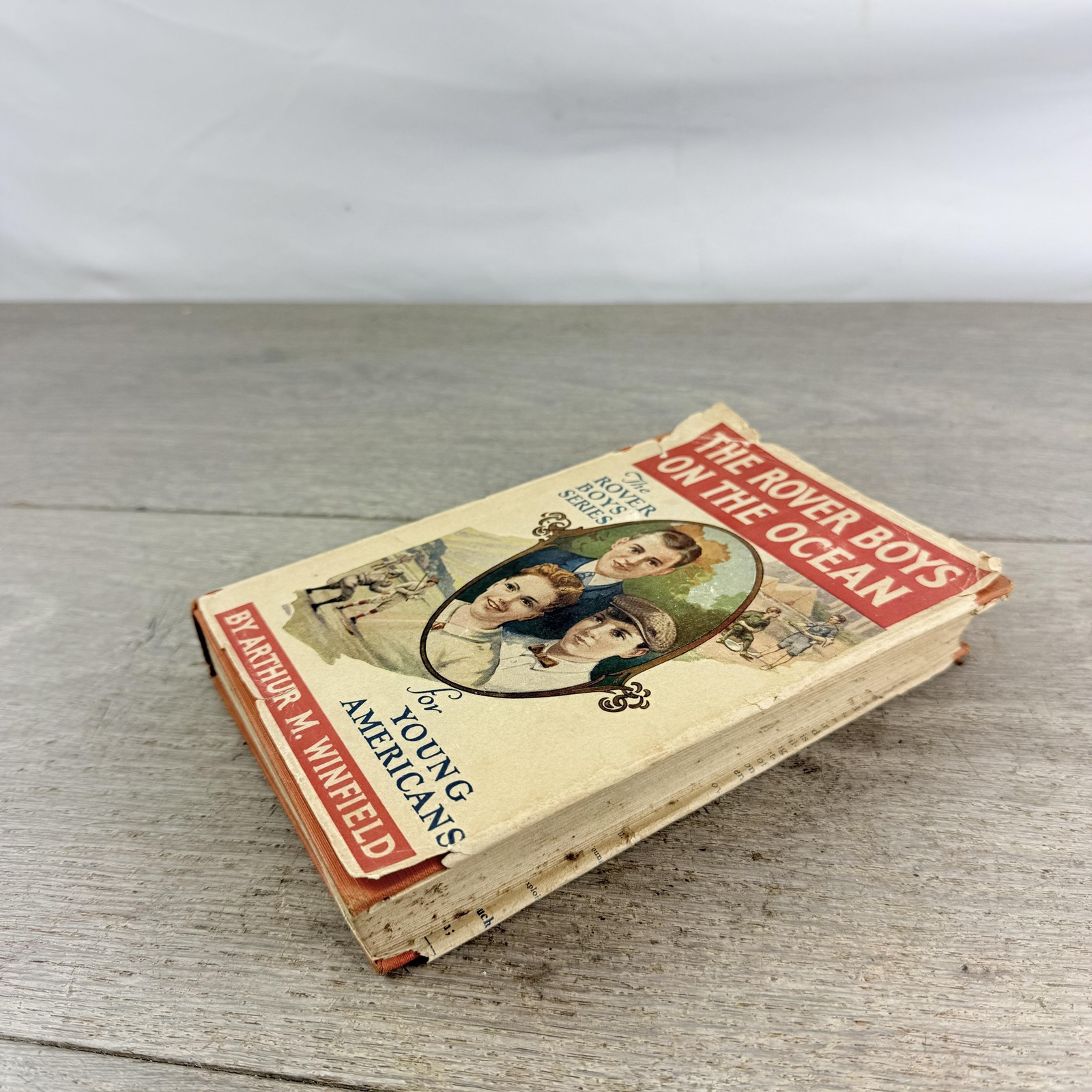 Vintage 1926 The Rover Boys On The Ocean Arthur M Winfield HC DJ USA Illustrated
