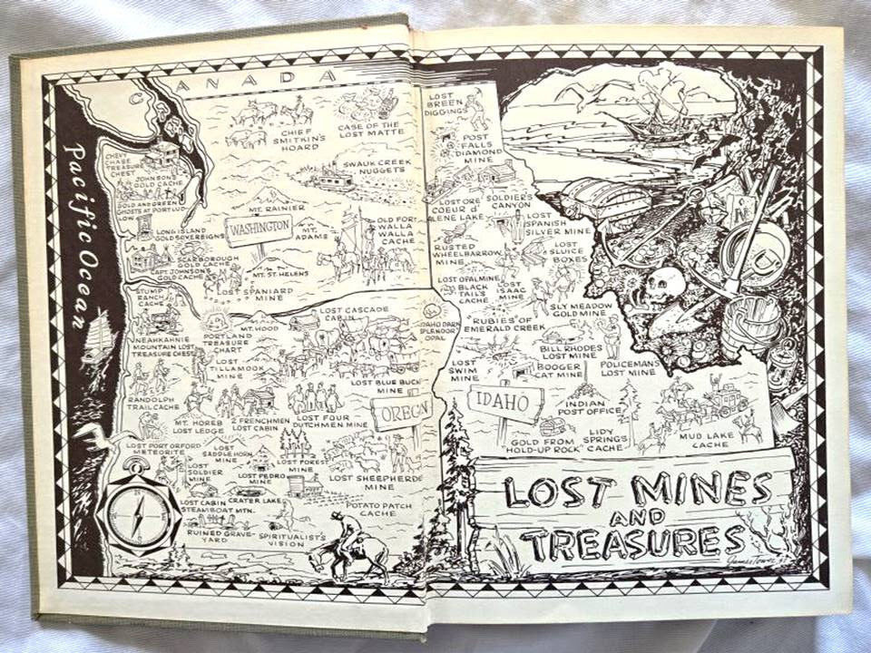 Lost Mines and Treasures of the Pacific Northwest by Ruby Hult 1964 h/c