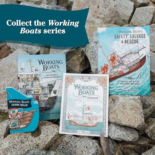 Working Boats Coloring Book, Crestodina, Tom, Good Book