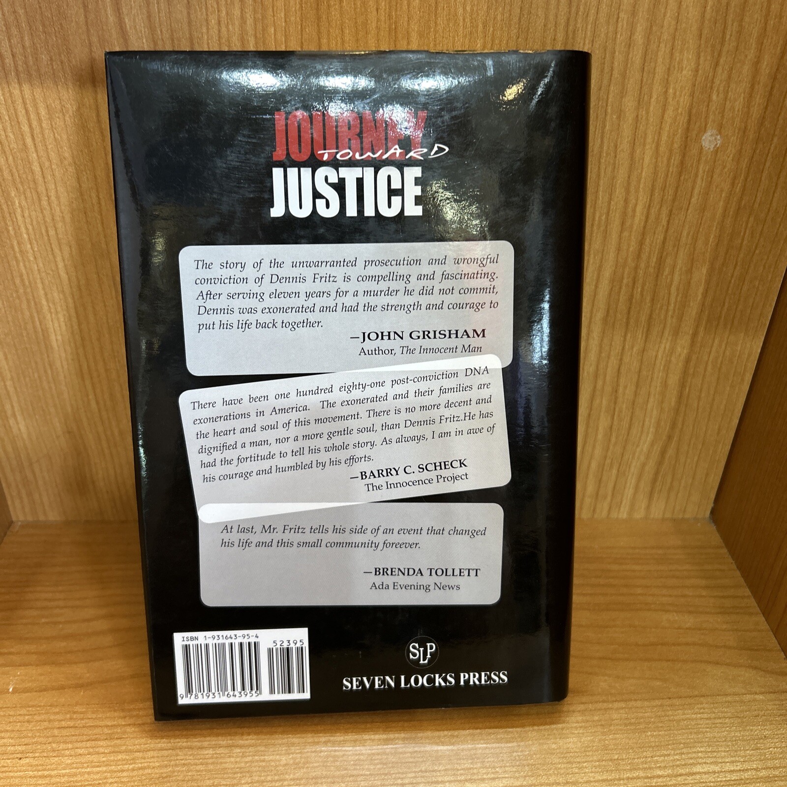 Journey Toward Justice by Dennis Fritz (2006, Hardcover)