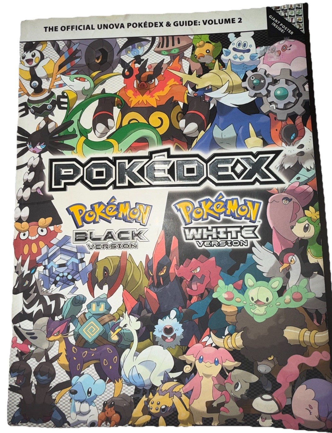 Official POKEMON Black and White Strategy Guide Volume With All Posters Lot Of 3