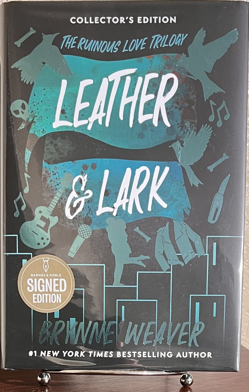 SIGNED ~ LEATHER & LARK by Brynne Weaver (2025, Hardcover) Collector’s Edition