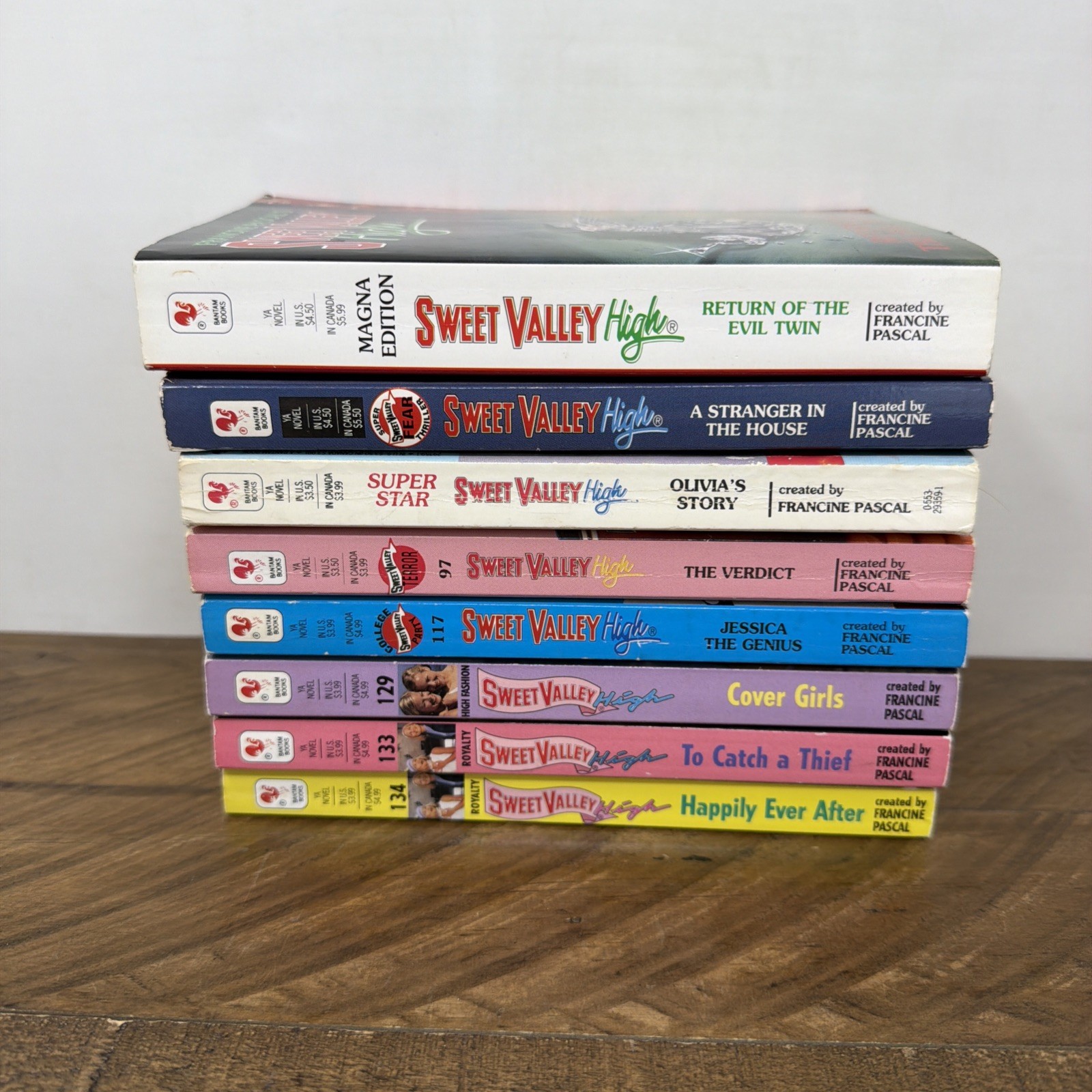 Sweet Valley High Books Mixed Lot Of 8 Francine Pascal Vintage Paperback