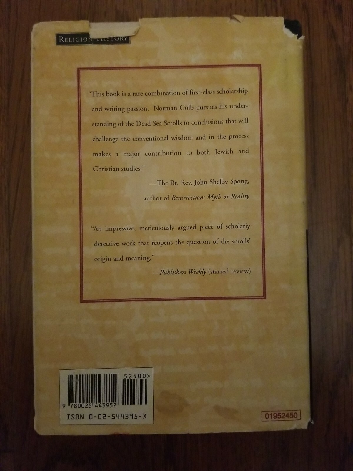 Who Wrote the Dead Sea Scrolls? (The Search for the Secret of Qumran) by Golb,