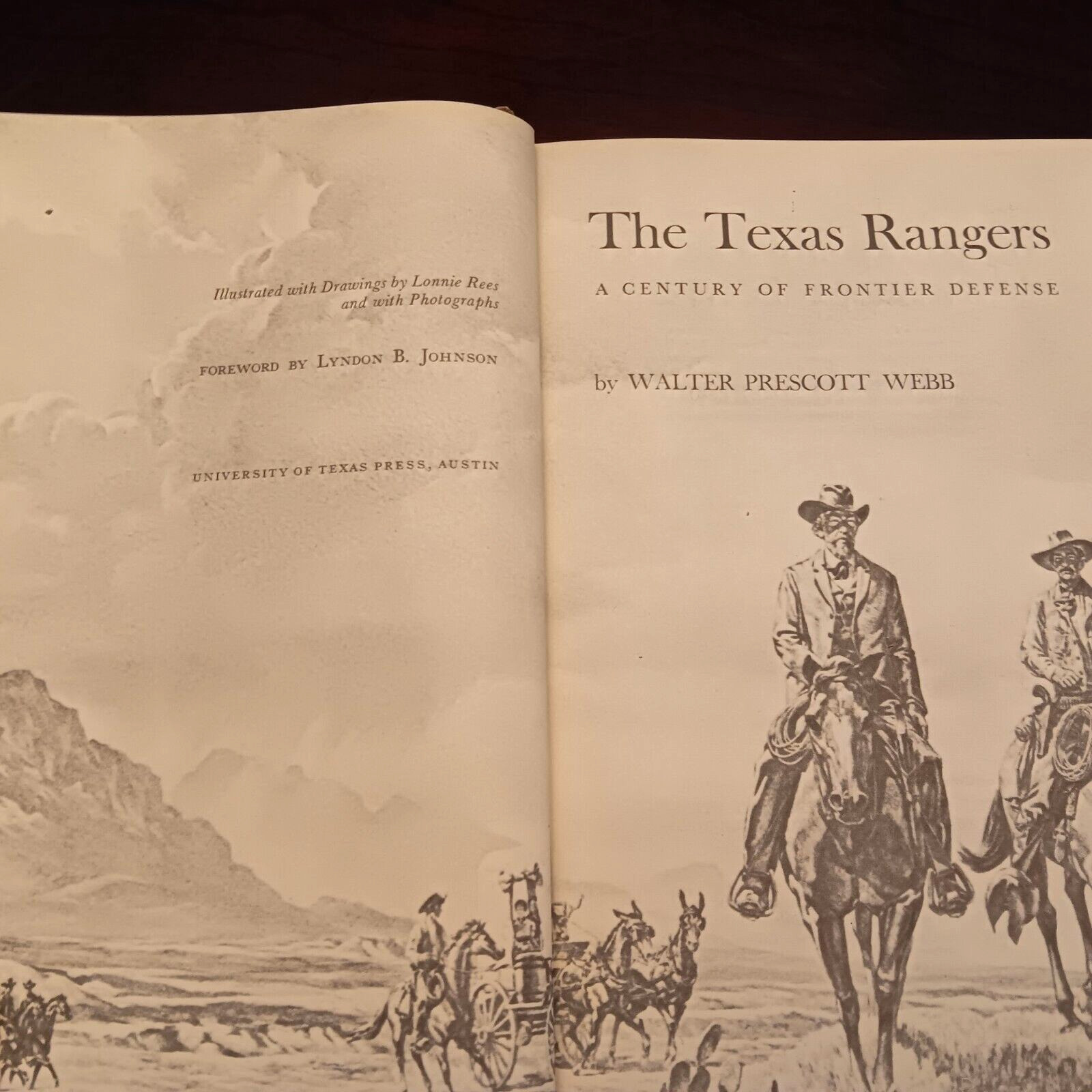 The Texas Rangers Second Edition by Walter Prescott Webb Hardback Dust Jacket