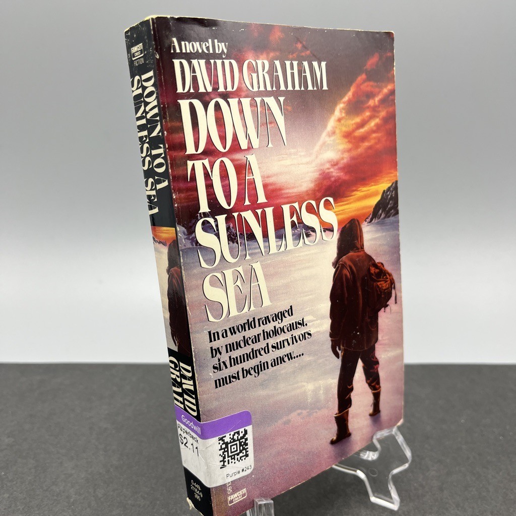 Down to a Sunless Sea by David Graham Vtg Scifi Paperback Book 6th Fawcett 1982