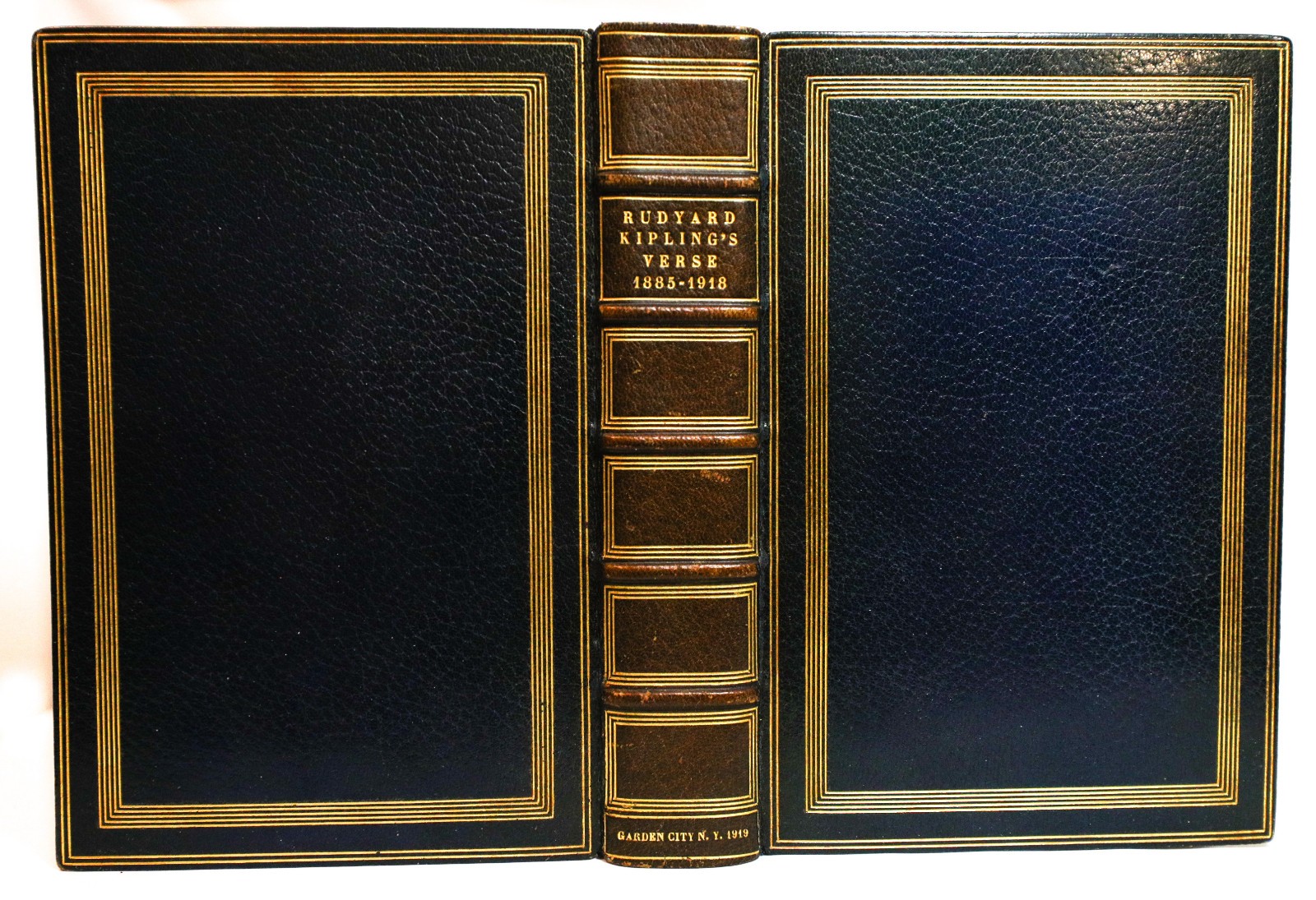 1919 Fine Binding by the French Binders. R Kipling Verse 1885-1918 Inclusive Ed.