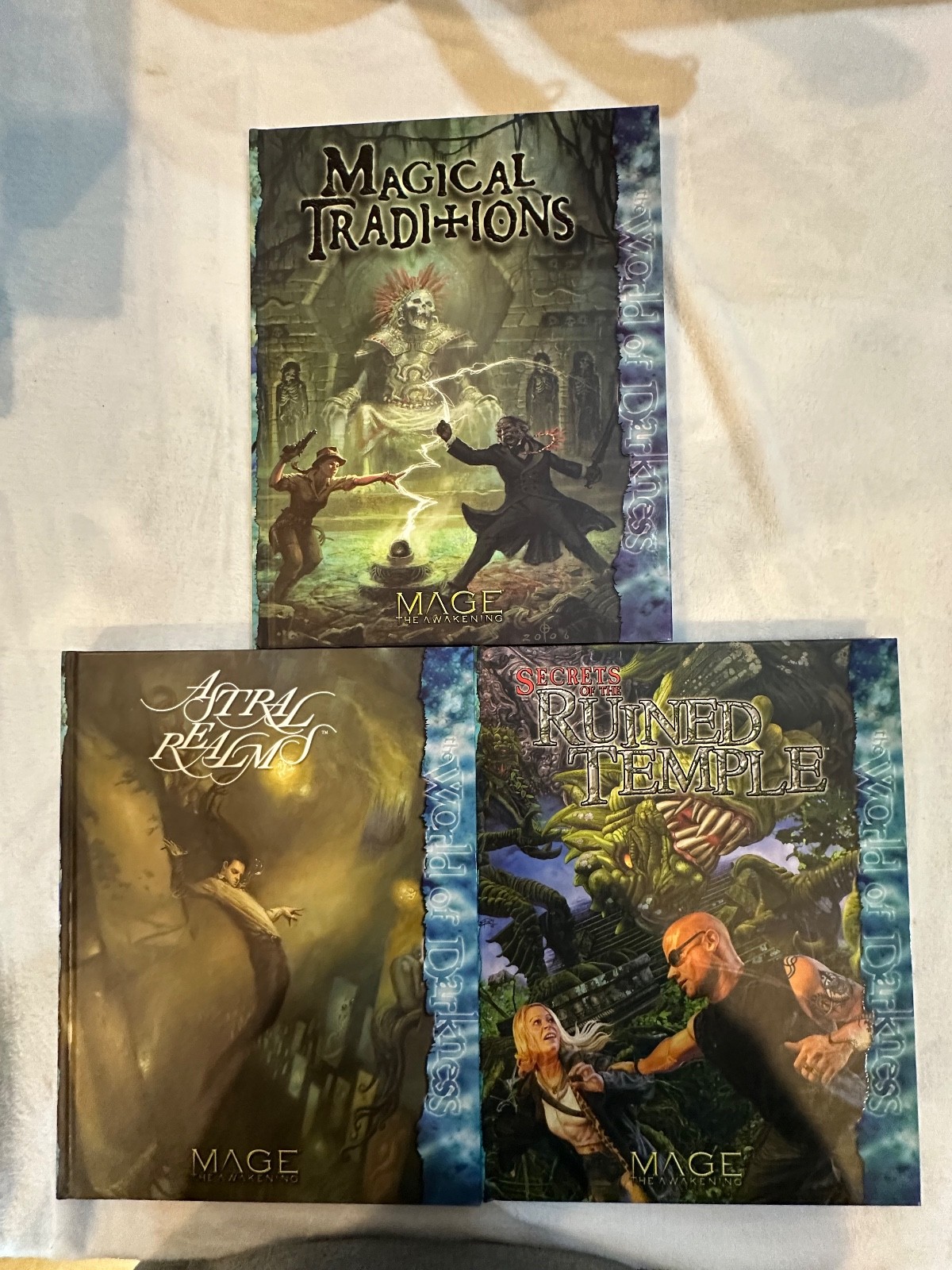 Lot of 3 Mage Books Secrets of the Ruined Temple Astral Realms Magical Tradition