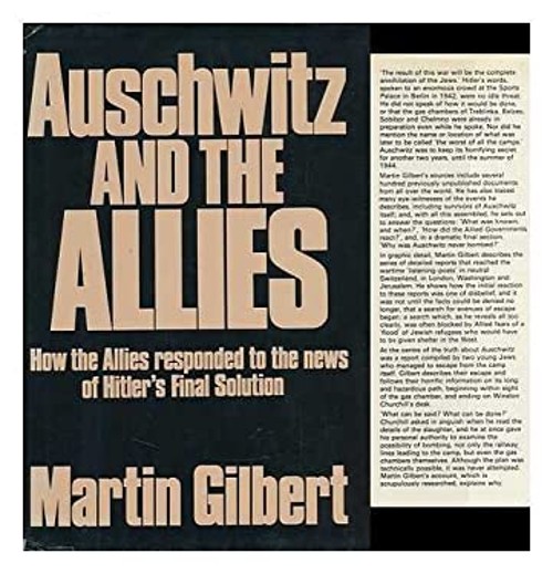 Auschwitz and the Allies Hardcover Martin Gilbert
