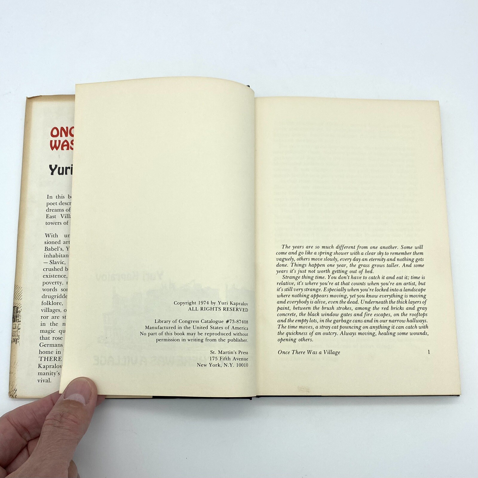 Once There Was A Village By Yuri Kapralov St. Martin’s Press 1974 Hardcover