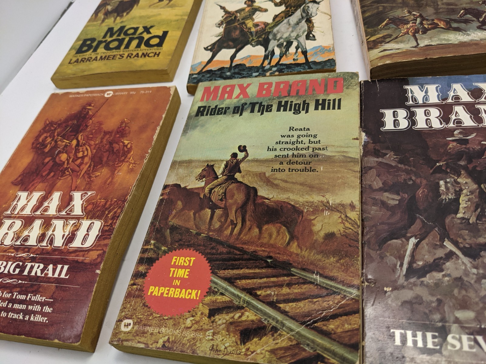 Max Brand 13 Book Lot Westerns Paperbacks