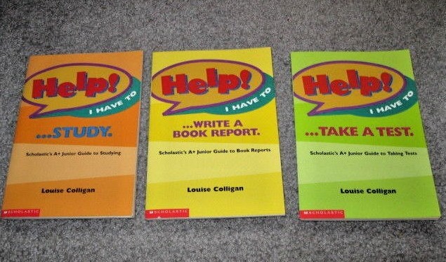 3 NEW Help I Have to Study Take a Test Write A Book Report Louise Colligan Books