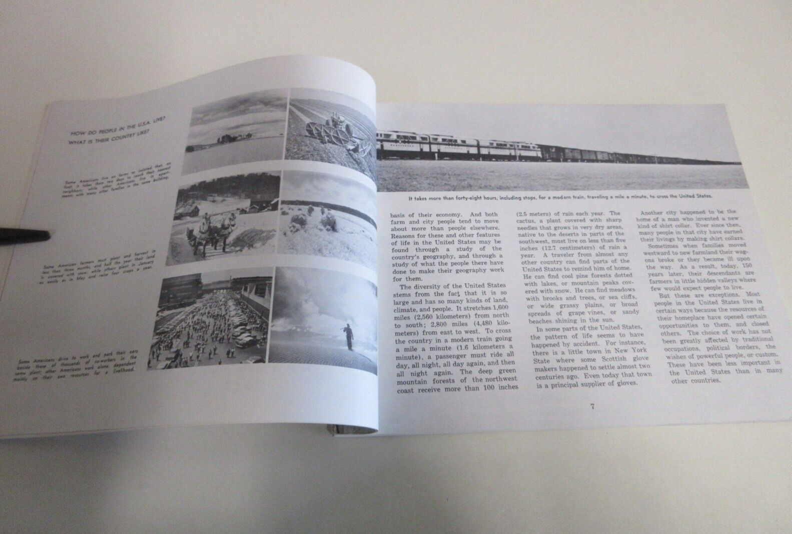 USA: Its Geography and Growth – United States Info. Service – 127 Pages – 1970s