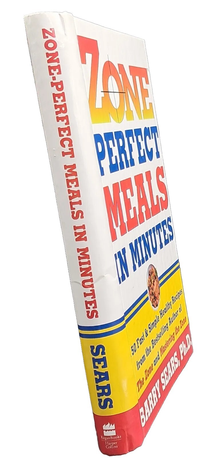 COOKBOOK ZONE-PERFECT MEALS in MINUTES by BARRY SEARS 1997 262 PAGES