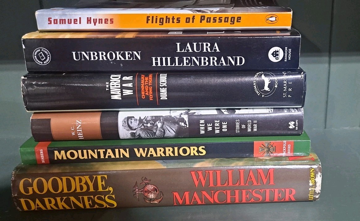 WWII World War 2 Book Lot Mix of Various Authors 3 Hardcovers, 3 Paperbacks