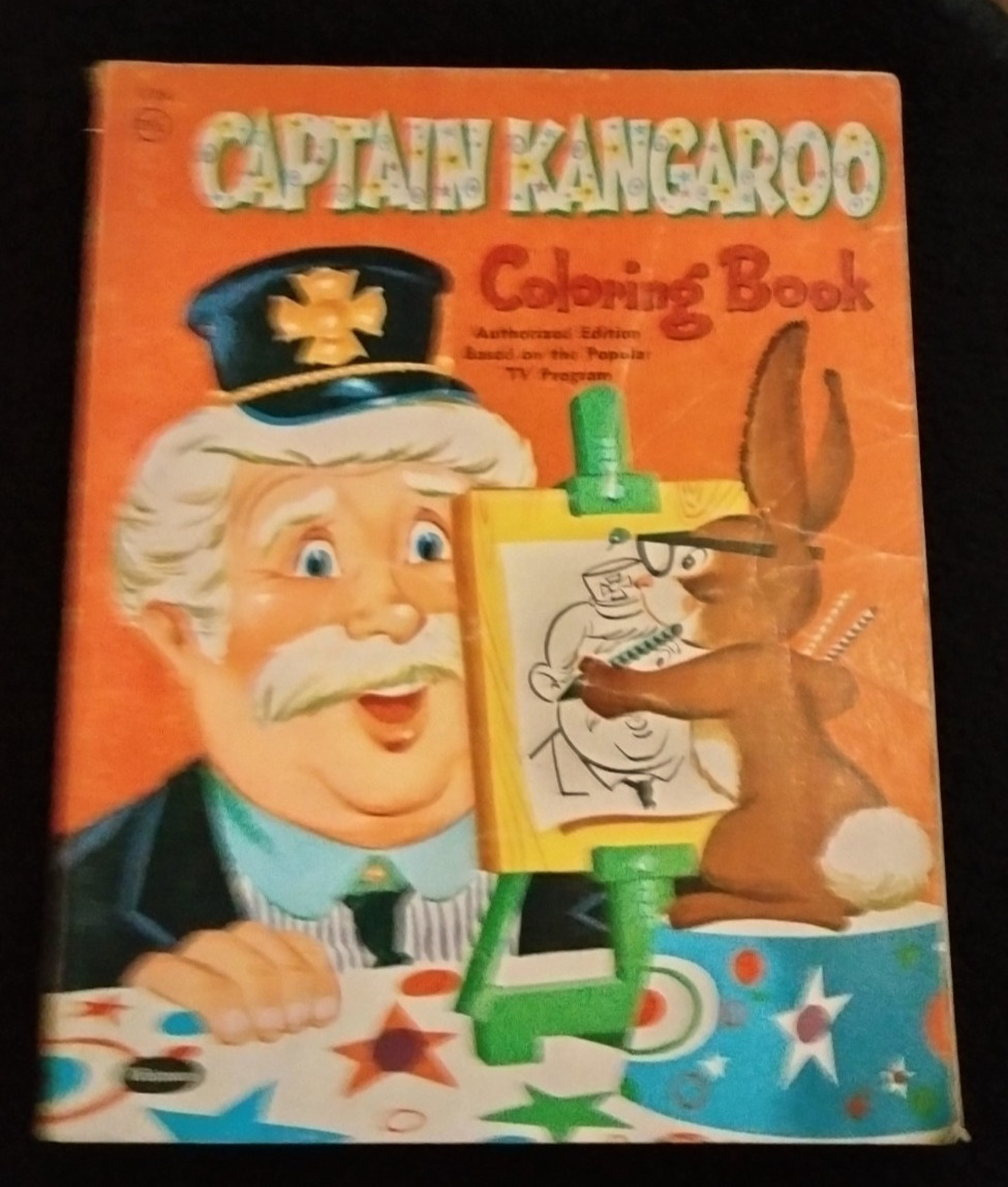 CAPTAIN KANGAROO COLORING BOOK WHITMAN PUBLISHING 1956 VINTAGE CHILDRENS BOOK
