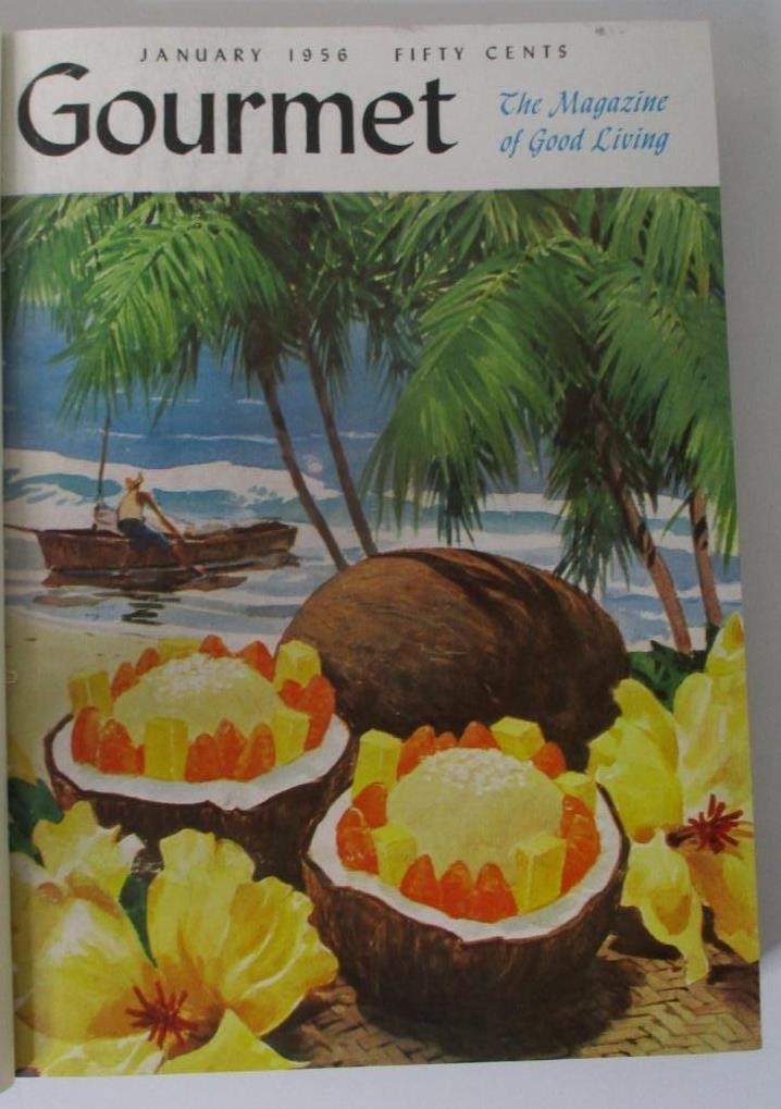 GOURMET, The Magazine of Good Living; Vol. 16 – 1956 – 12 Issues in a Hardcover
