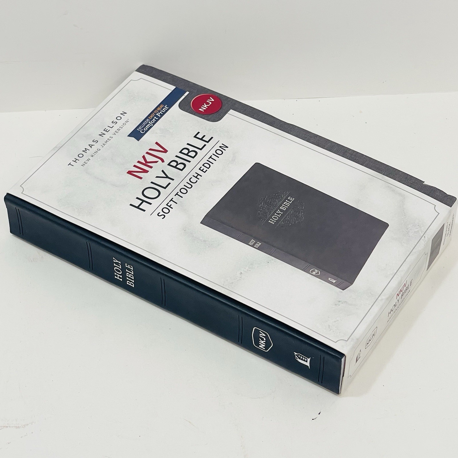 NKJV, Holy Bible, Soft Touch Edition, Leathersoft, Black, Comfort Print NEW
