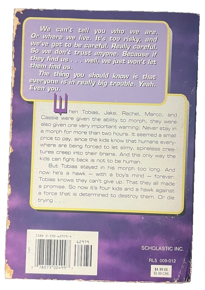 Animorphs: Volumes #2, #3, #4, #31 Books by K.A. Applegate Lot of 4 (Vintage)