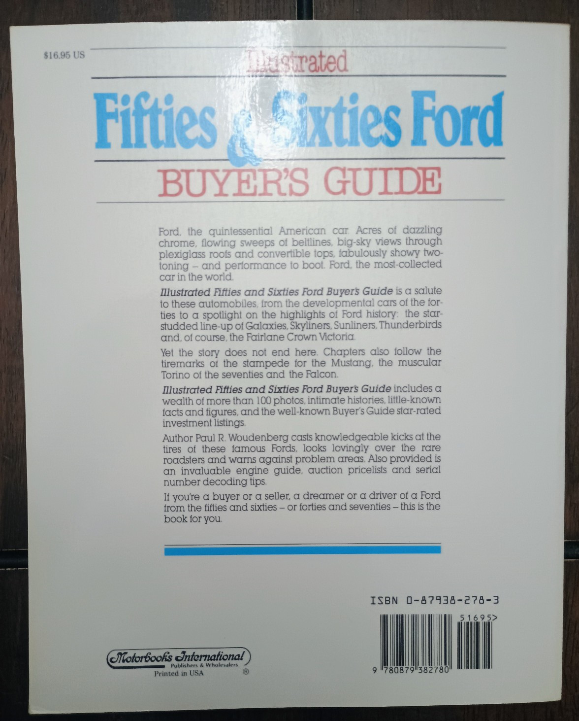 *1988* Illustrated Fifties and Sixties Ford Buyer’s Guide *Very Good* PB