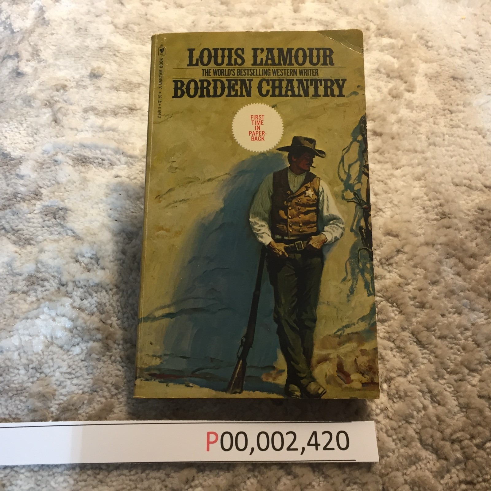 Borden Chantry Louis L’Amour 1977 Bantam Books Small Town Manhunt Justice