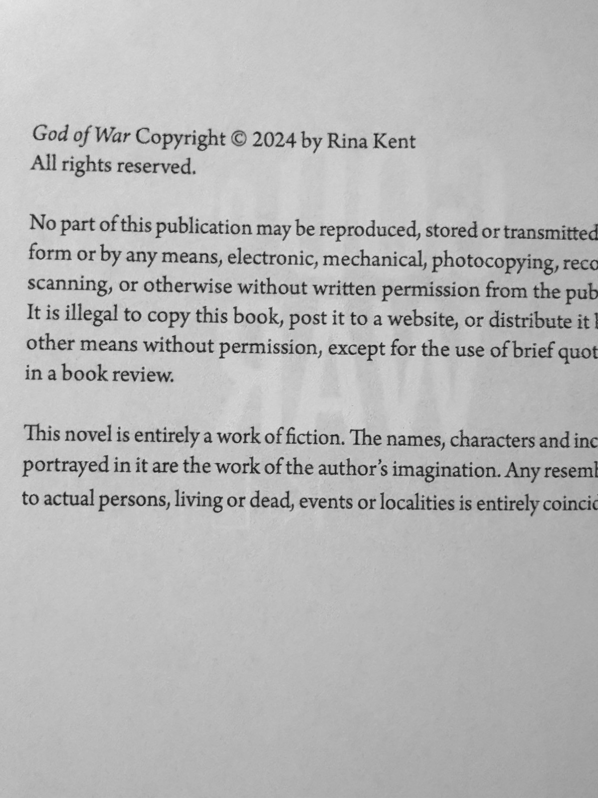Legacy of Gods Trade PBKs (First Ed/OG Models) #1..#2..#3..#4..#6 Rina Kent/OOP