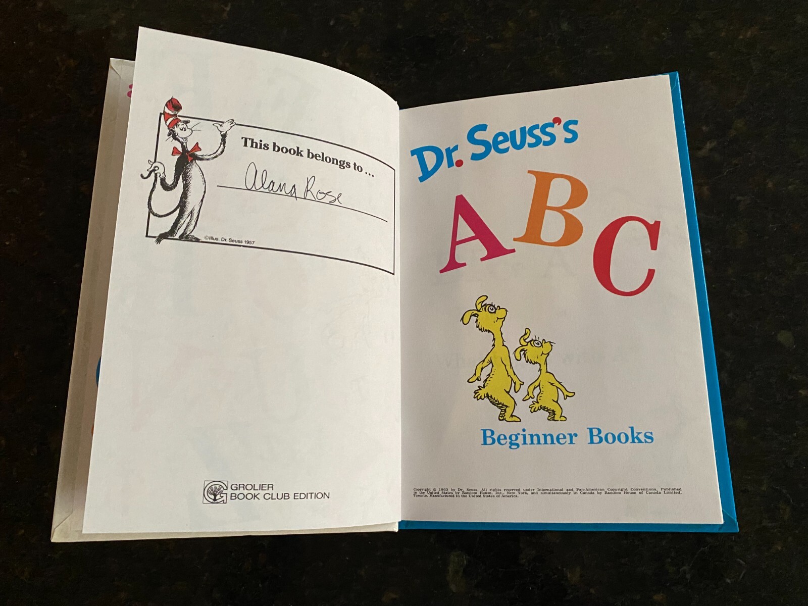 ABC Dr. Seuss Beginner Book Series Hardcover 6.25″ x 8.75″ #3