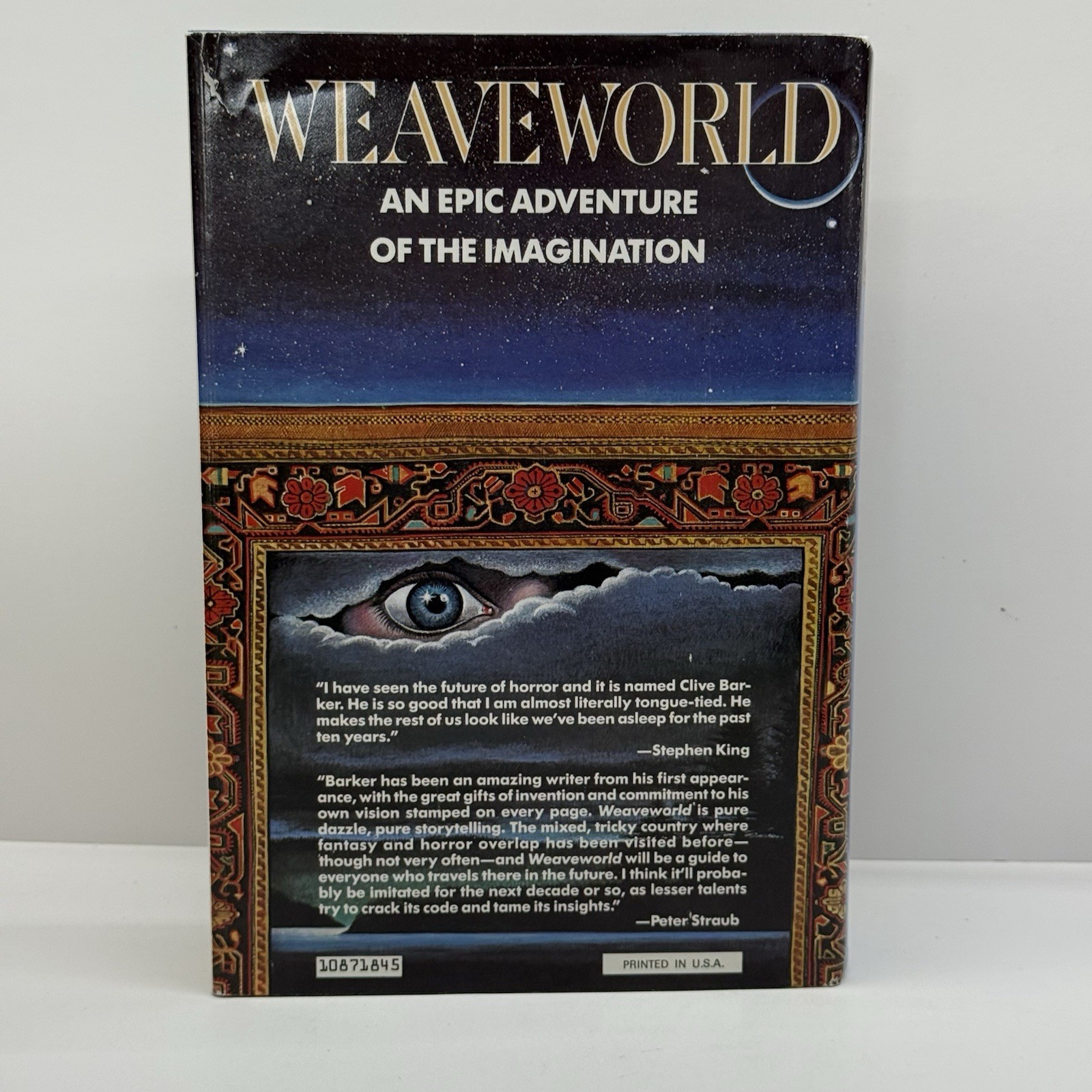 Weaveworld HCDJ Clive Barker 1st Ed BCE