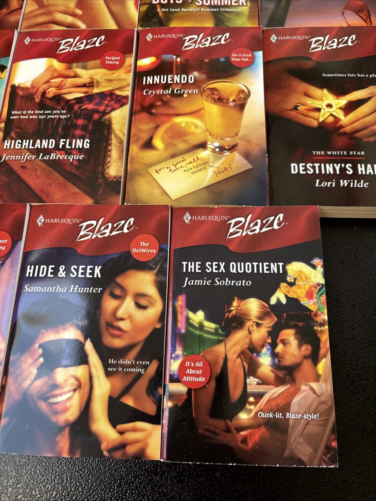 NEW Vintage Lot/15 Harlequin Blaze 2000’s Romance Books 245-269