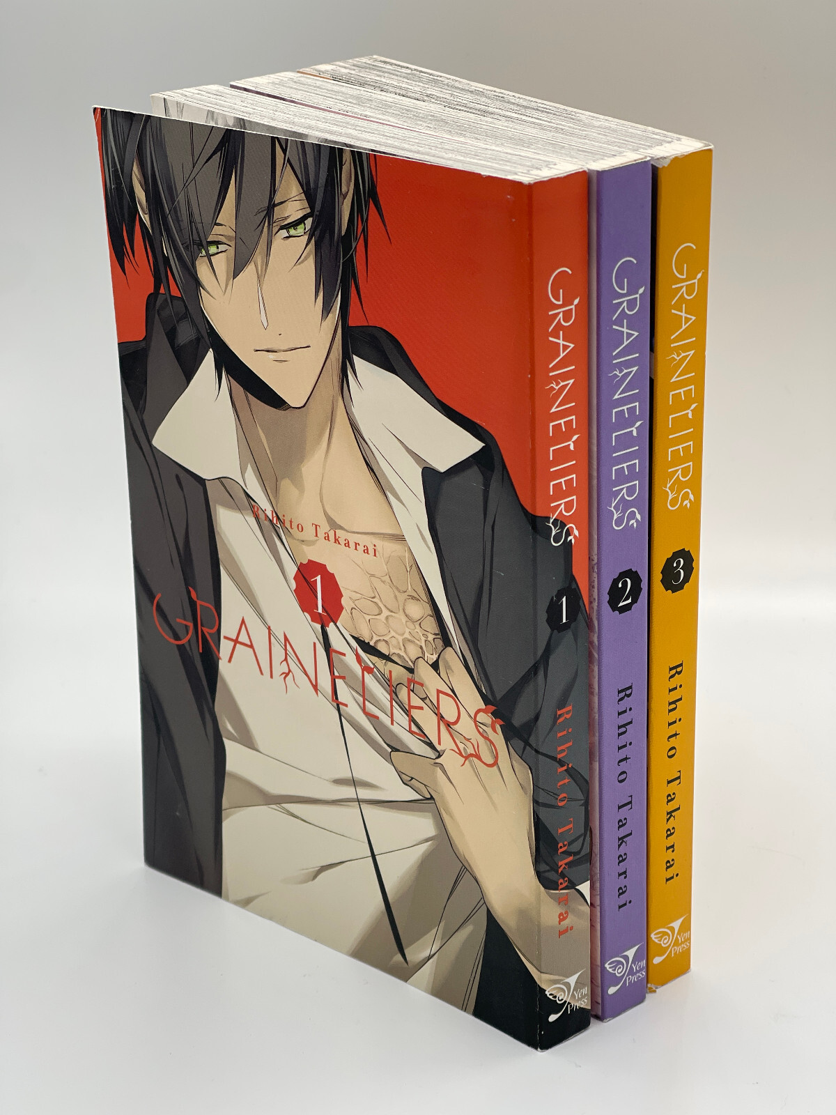 Yen Press Rihito Takarai Graineliers #1-3 English Manga Book Set Ten Count