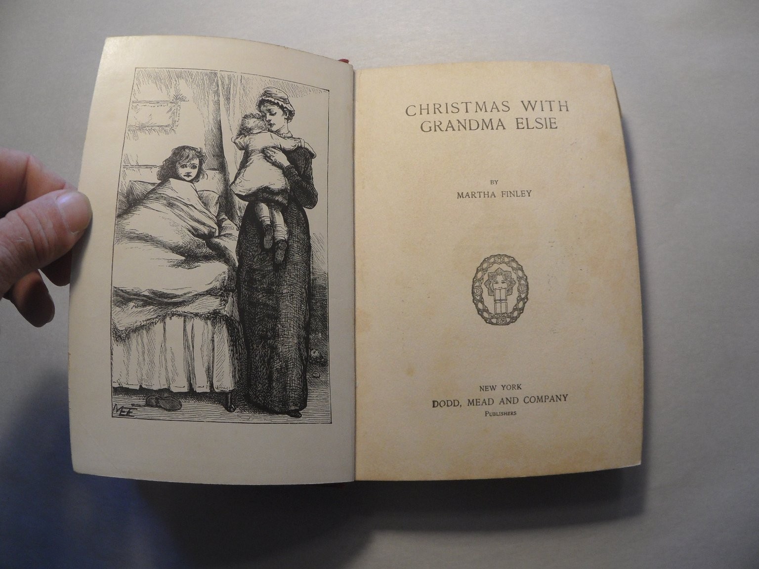 Christmas With Grandma Elsie Martha Finley 1888 Vintage Hardcover Dodd Mead