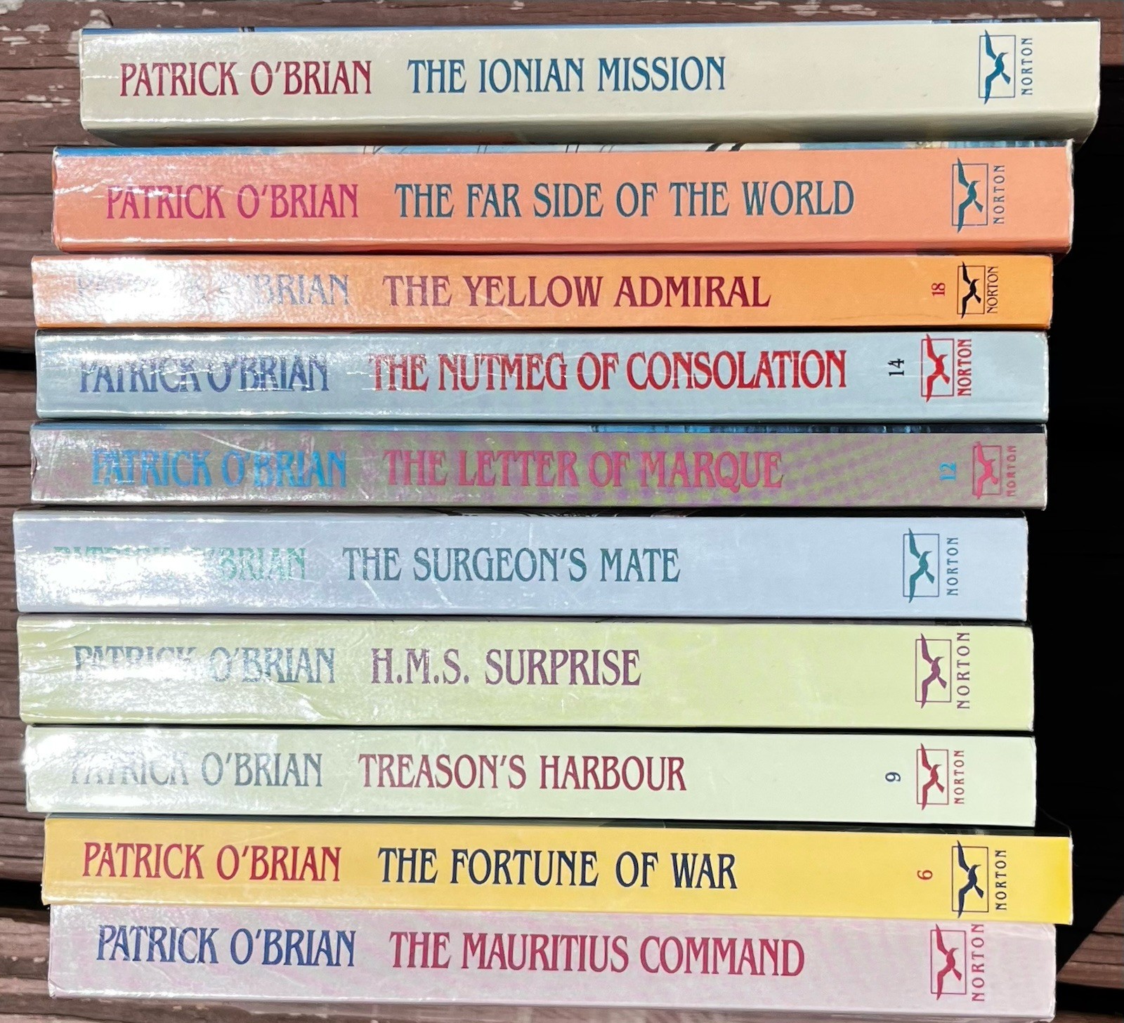 Patrick O’Brian Master and Commander Aubrey-Maturin Books Lot 10 Norton Nautical