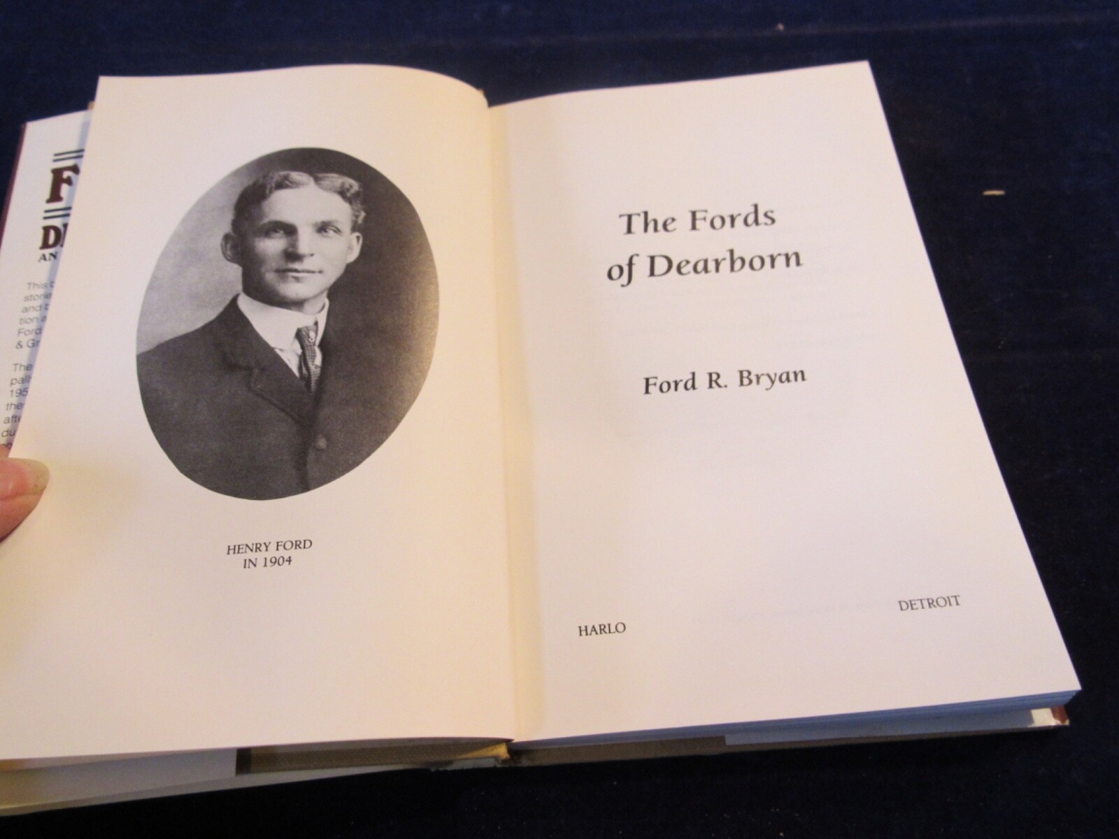 The Fords of Dearborn by Bryan, Ford R. Hardcover Book M25