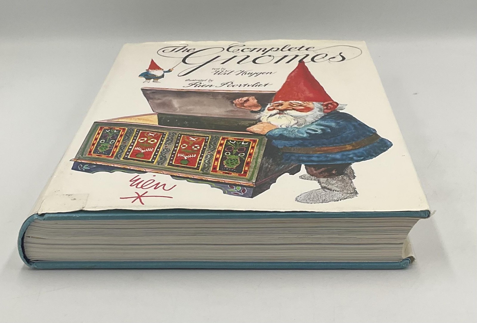 Vintage The Complete Gnomes Wil Huygen Rien Poortvliet HC Blue Abrams USA Signed