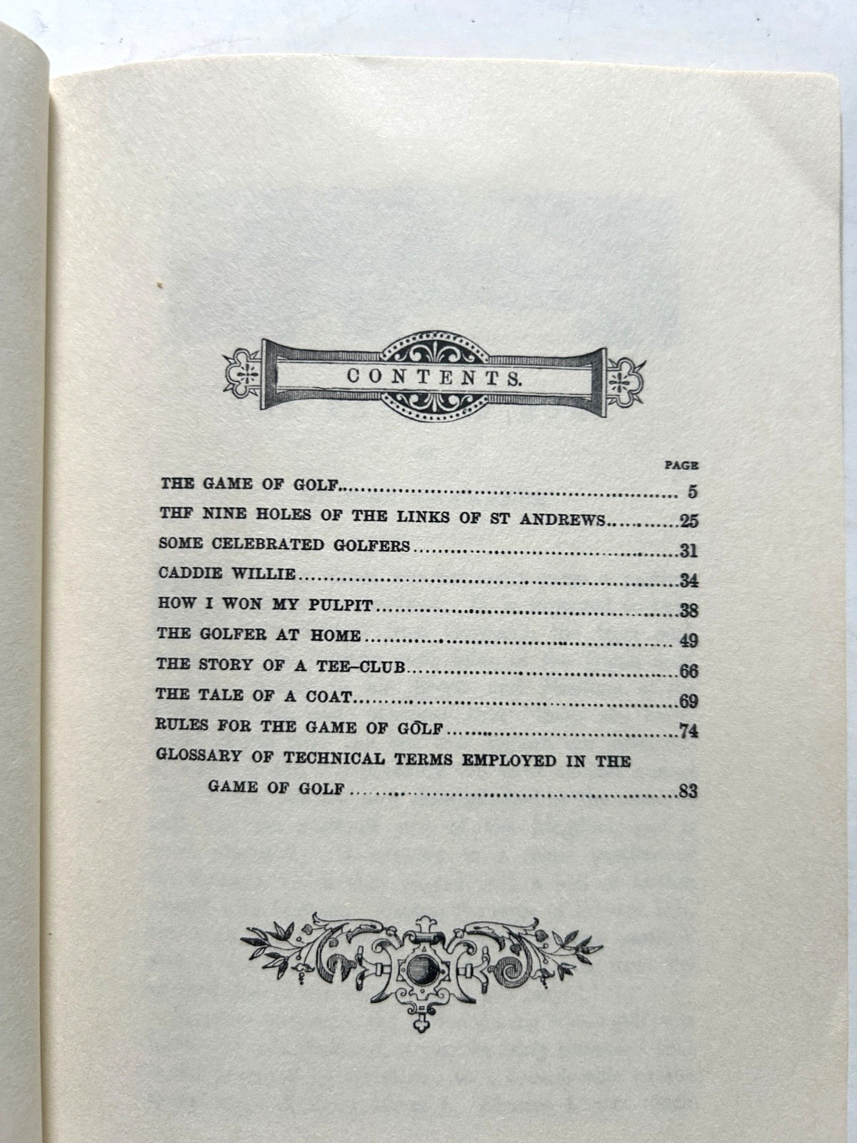 Golfing 1891. The Game of Golf by R. Chambers reprint 2000 by Pryor Publications