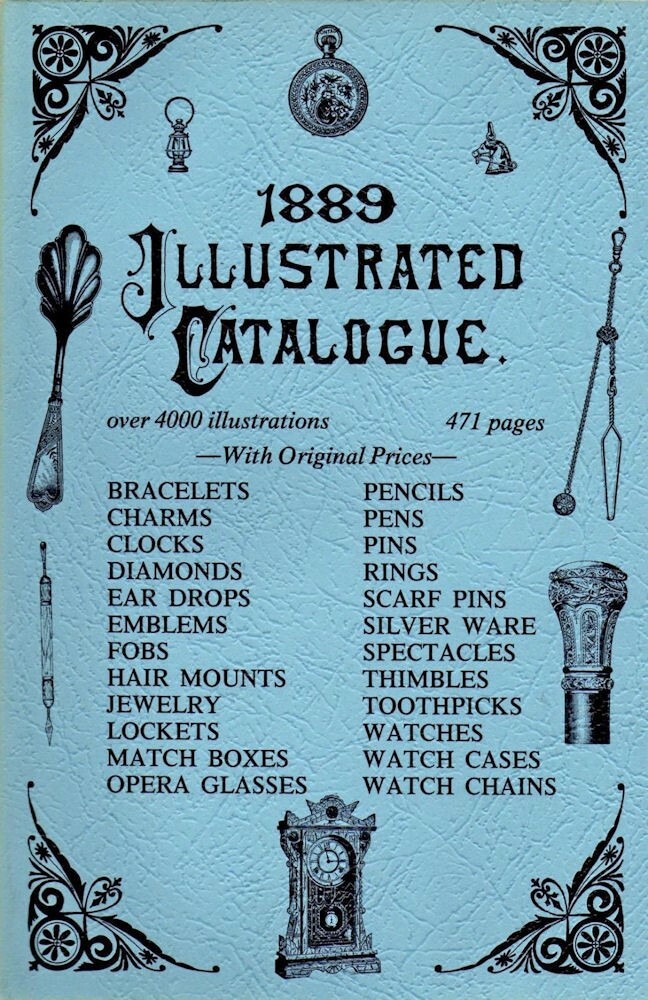 1889 Louie DeTice 471 page Mail Order Catalog 4000+ Illustrations, New Reprint!