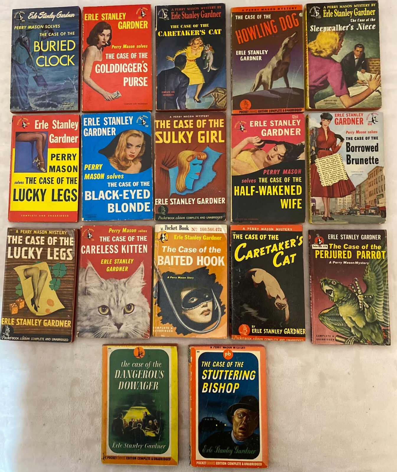 Perry Mason Erle S. Gardner BUY AS MANY VGOOD 1940’s PB & GET $5 SHIPPING #8VG