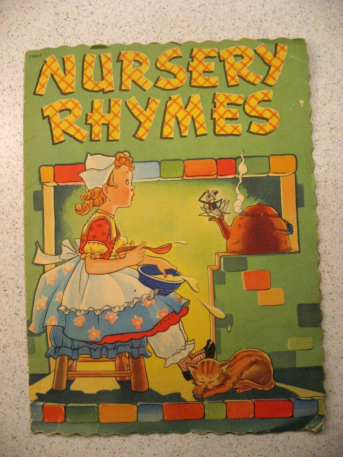 Vintage Whitman Publishing Nursery Rhymes 1942 Paperback Children’s Book