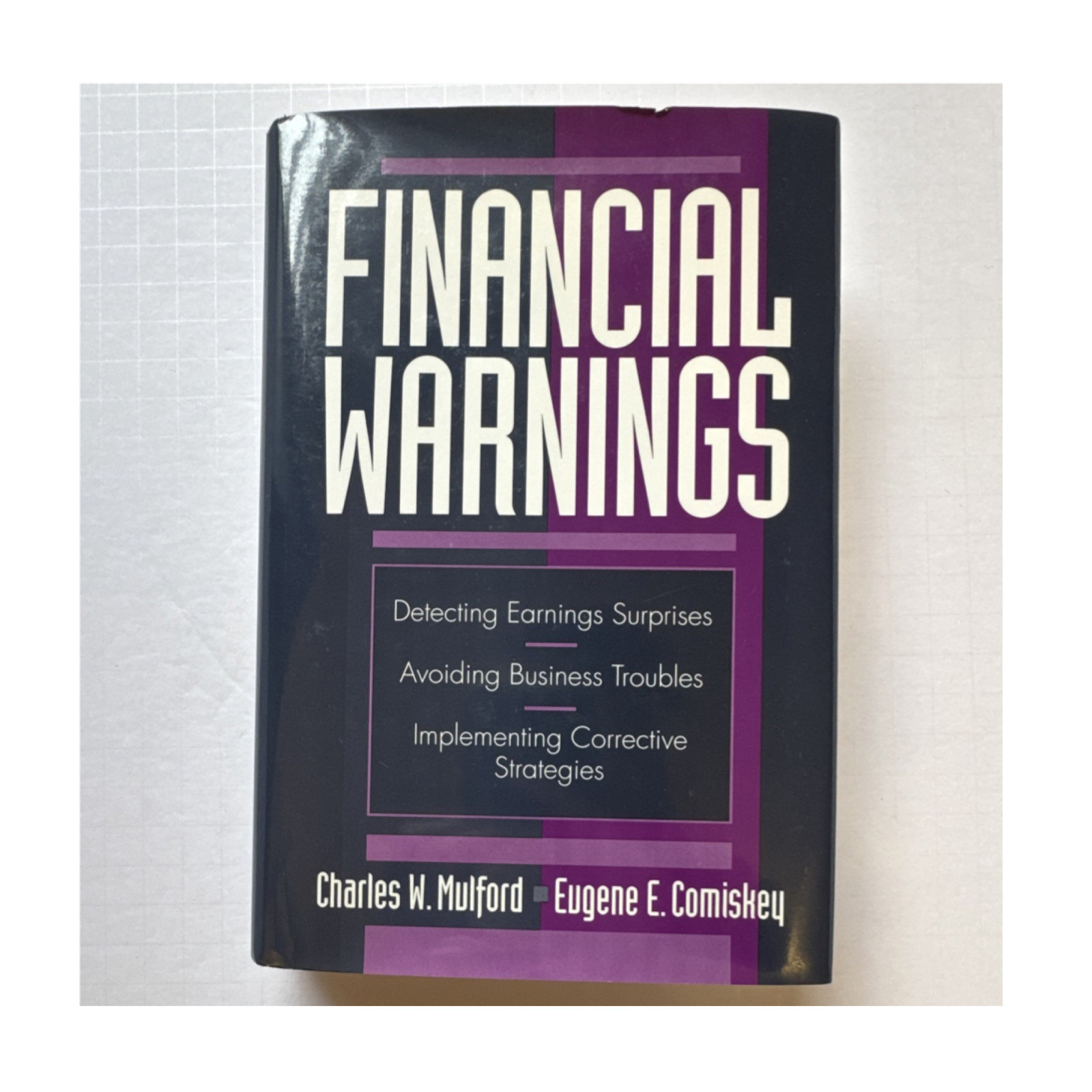 Financial Warnings by Mulford & Comiskey (Hardcover, John Wiley) – Finance – A