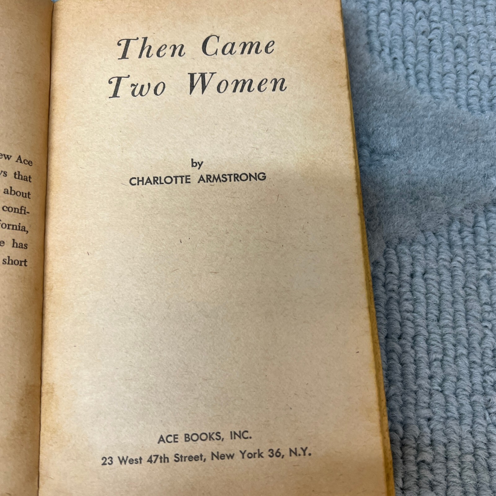 Catch as Catch Can and Then Came Two Women Paperback Book G513 Ace Double 1962