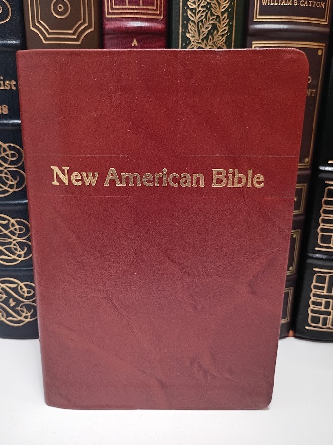 St Joseph New American Bible Personal Size Catholic Leather Gilt Edges Boxed LN